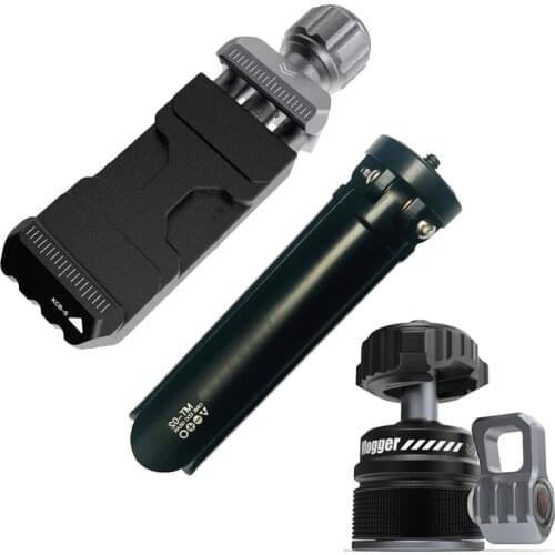 Metal Tripod Base Stand Pan Head With Cold Shoe for DSLR Camera Aluminium Ballhead Tripod SLR Camera Backpack Clamp Phone Clip