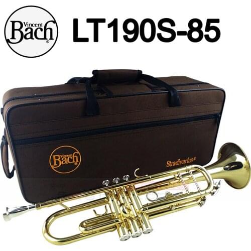 Music Fancier Club Bb Trumpet LT190S-85 Gold Lacquer Music Instruments Profesional Trumpets 190S85 Included Case Mouthpiece