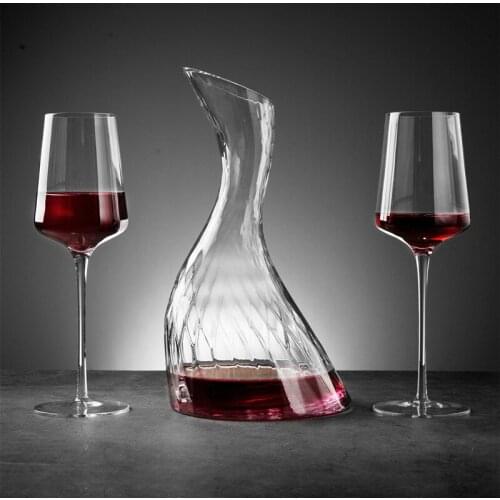 Wine Decanter Glasses Cups Set Home Bar Creative Handmade Crystal Glass S Type Champagne Jug European Style Wine Dispenser Tools