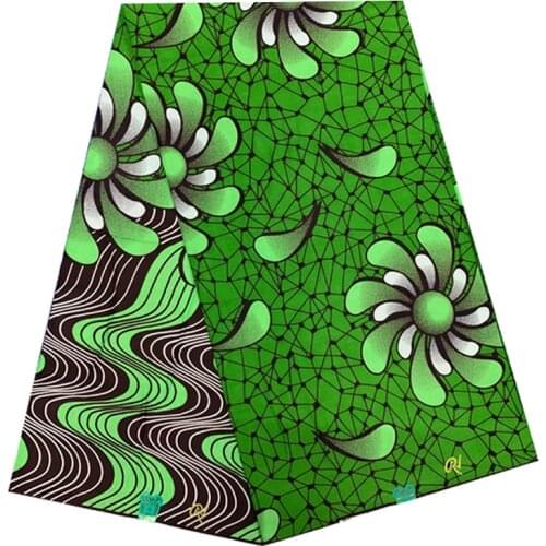 Real Soft Breathable African Wax Printed Cotton Fabric 100%High Quality Ankara Sewing Material For Clothes By The Yards R-V 4-23