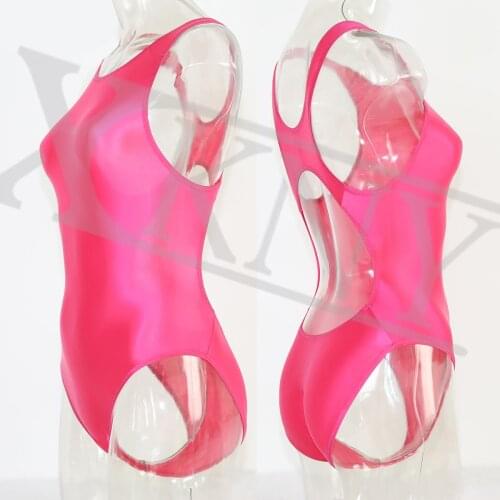 New color all in one swimsuit womens oily high cross sexy pants swimsuit solid color dead pool water day sexy tight swimsuit