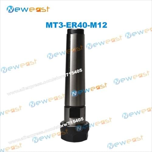 New Precision MT3 ER40 collet chuck Morse taper Toolholder MT3-ER40 collet chuck Holder MT3-ER40-M12
