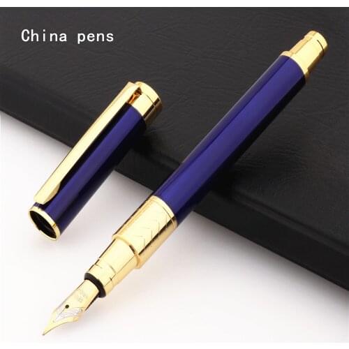 Luxury quality 377 Blue Colors Business office Fountain Pen student school supplies ink calligraphy pen school supplies