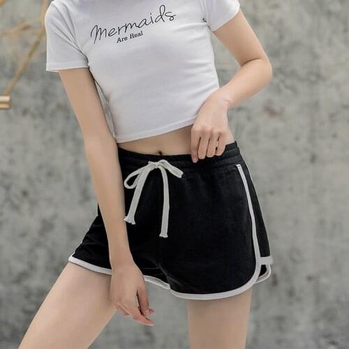 Loose Sports Shorts Women Summer Breathable Yoga Shorts High Waist Casual Soild Gym Fitness Shorts Vacation Beach Hot Pants