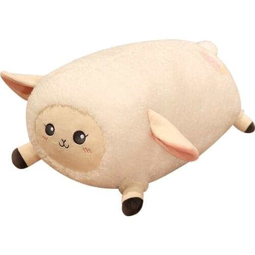 55cm Cute Dumplings Wool Fleece Pillow Cushion Soft Plush Animal Sheep Doll Beautiful Christmas Gift Children Girls Gifts