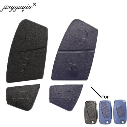 Jingyuqin Blue Black Replacement 2/3 Buttons Car Remote Key Shell Button Pad For Fiat Punto Panda Stilo