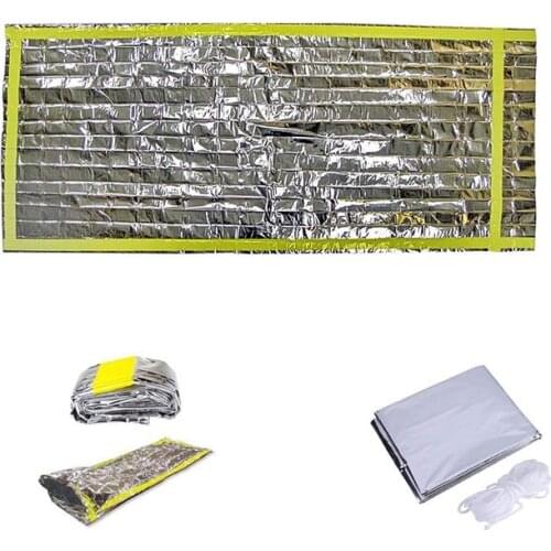 Hypothermia Rescue First Aid Kit Camp Keep Foil Mylar Lifesave Warm Heat Bushcraft Outdoor Thermal Dry Emergent Blanket Survive