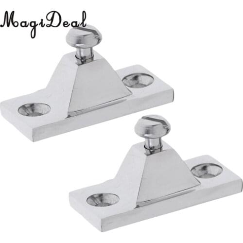 Heavy Duty 2 Pieces 316 Stainless Steel Bimini Top Deck Hinge Side Mount for Marine Boats Canopy Tops Dinghy Yacht Accessories