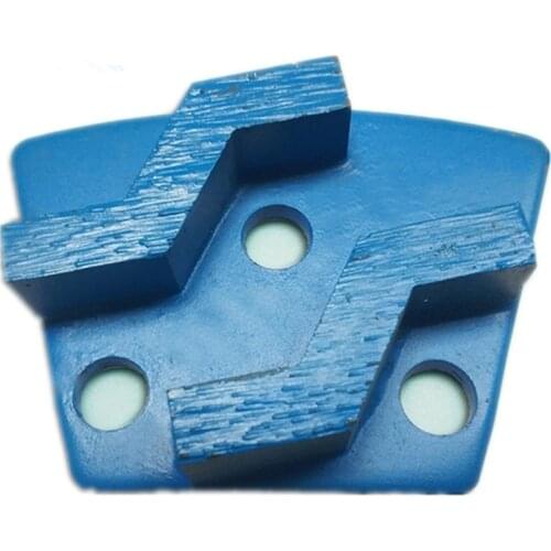 Trapezoid Blastrac Grinding Pads ASL Diamond Grinding Shoes Three M6 Thread Floor Disc For Diamatic Blastrac Grinder 9PCS