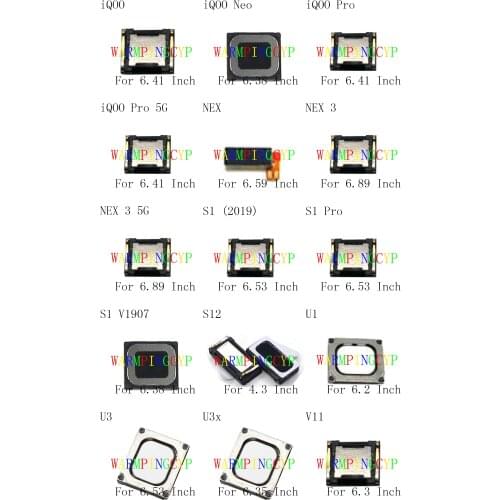 Upper Earpiece Receiver For vivo iQOO MONSTER Neo Pro 5G NEX 3 S1 2019 V1907 S12 U1 U3 U3x V11 V1824BA V1824A V1923A V1923T V192