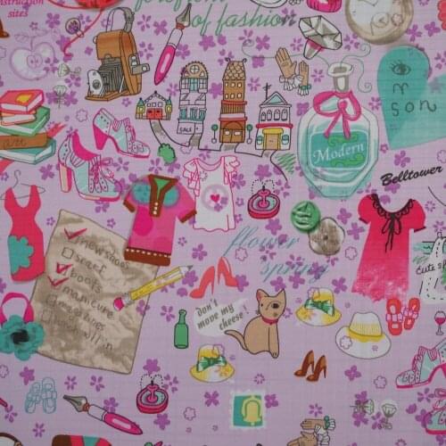 1 yard Polyester/PVC coated Waterproof Fabric for bag, handmaking, Beautify dress, Perfume bottle (Violet) (width=140cm)