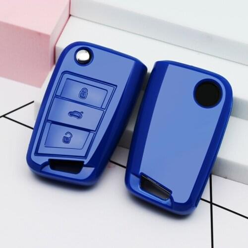 High-qualiy Car Key Cover For Volkswagen VW Polo Golf 7 MK7 Tiguan passat For Skoda Octavia Kodiaq Karoq For Seat Ateca Leon