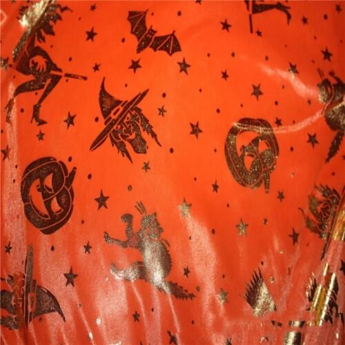 100x150cm Halloween Series Bronzing Cloak Fabric DIY Handmade Crafts Sewing Stage Costumes Home Textile Decoration Materials