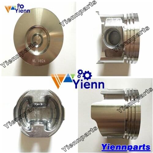 3D82AE Piston With Pin Clips For Komatsu Excavator Forklift Engine Parts