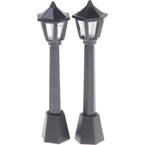 5Pcs Single Head Scale Lampposts Train N Scale Lights Model Garden Lamps Building Lights Street Lamps Model