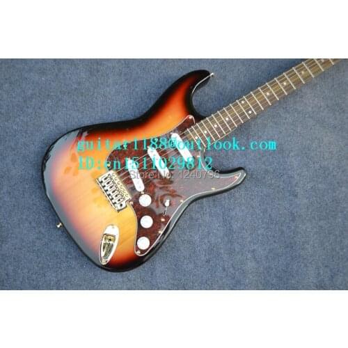 Free shipping new single wave electric guitar in fade with gold hardware and basswood body made in China 2032