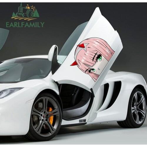 EARLFAMILY 43cm x 39cm Cartoon Car Body Sticker FOR Mercy Banner Fine Decal DIY Fashion Occlusion Scratch Waterproof Stickers