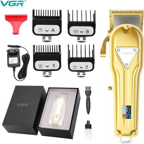 Electric Hair Clipper Rechargeable Hair Trimmer Barber Machine LCD Display Beard Trimmer Shaver Cordless Professional Hair Clipp