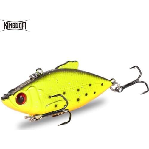 Kingdom Fishing lures 5cm/5.6g,6.5cm 10.5g VIB vibration Fishing Bait Tackle Hrard Lure Model 5348