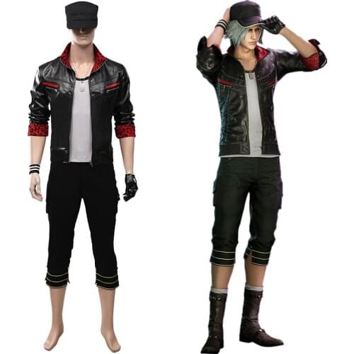 2020 Final Cosplay Fantasy VII Remake Leslie Kyle Cosplay Costume Adult Men Outfit Halloween Carnival Party Costumes Custom