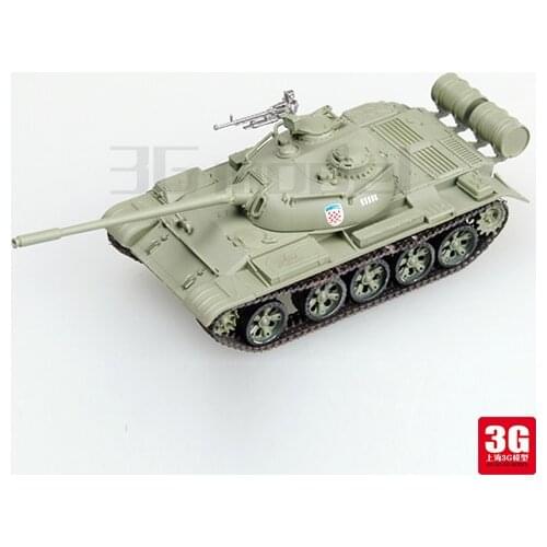 Easy model 1/72 scale miniature military 35023 scale tank vehicle Kosovo T-54 tank assembled model scale military toys