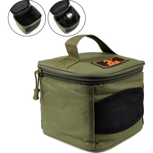 Multifunctional Fishing Reel Storage Bag Waterproof Reel Lure Gear Carrying Case Oxford Cloth Pach For Pole Cups Feeders