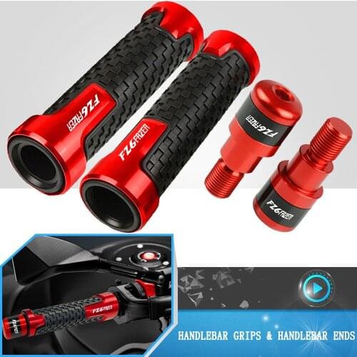 Motorcycle Accessories Handlebar Hand Grips Handle Bar Ends Cap For Yamaha fz6 Fz-6 FZ6 FAZER 2004 2005 2006 2007 2008 2009 2010