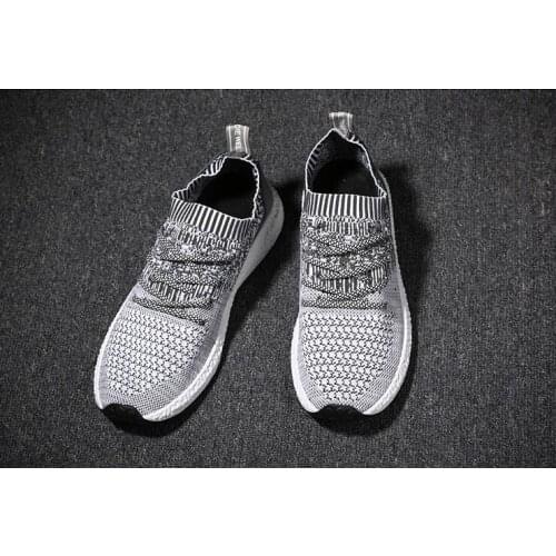 Mens shoes fashion breathable soft casual shoes Comfortable Spring summer autumn fly woven upper shoeeg