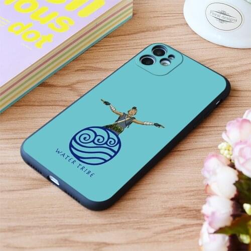 For iPhone Water Tribe Print Soft Matt Apple iPhone Case 6 7 8 11 12 Plus Pro X XR XS MAX SE