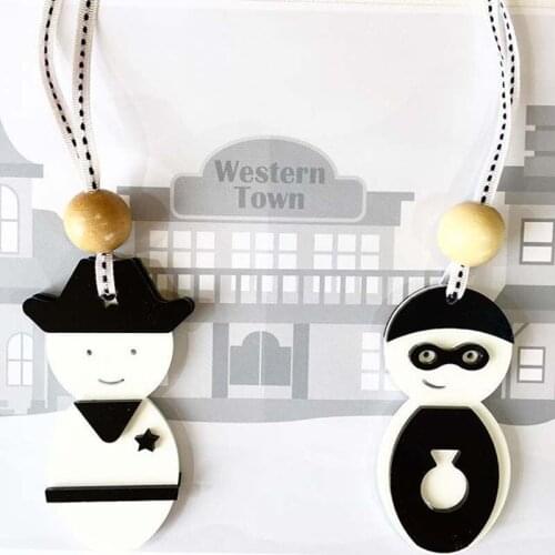 Nordic Style Acrylic Beads Tassel Pendant Wall Hanging Ornament Wood Crafts Photography Props Kids Room Tent Party Decoration