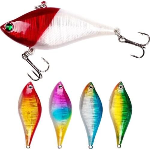 1pcs Fishing Lures VIB Hard Plastic Wobblers 13.5g 6.5cm Artificial Bait With Blood Trough Hook Fish Tackle Accessories