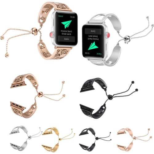 Women iWatch Strap for Apple Watch Band 38mm 42mm Girl Bracelet Replacement Stainless Steel Wristband for Apple Watch 3 2 1