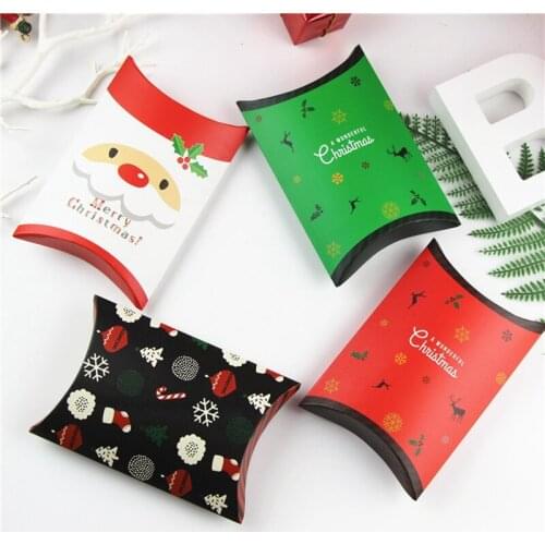 Christmas pillow box,gift box,Christmas present box, decoration box 30PCS/LOT
