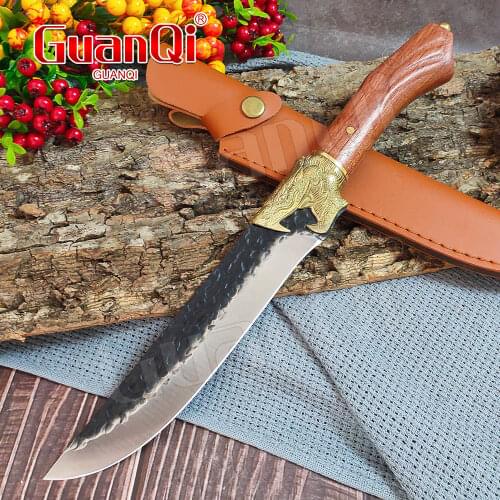 Handmade Kitchen Chef Knife High-end Sharp Boning Knife Fixed Blade Sharp Meat Sashimi Knives Household Slicing Butcher Knife