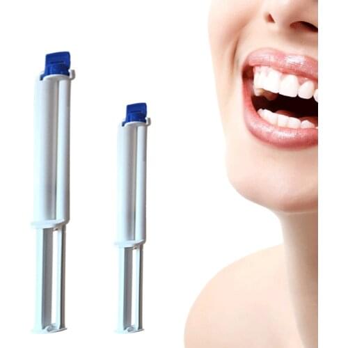 Dental Clinic Dual Barrier Syringe Teeth Whitening Gel 35hydrogen Peroxide Tooth Whitener Bleaching Gel 5ML