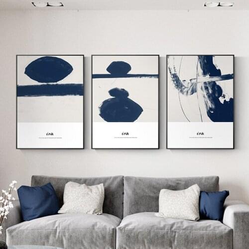 Unique Abstract Dots Ink Canvas Paintings Posters And Prints For Living Room Aisle Studio Office Modern Home Decor Wall Art