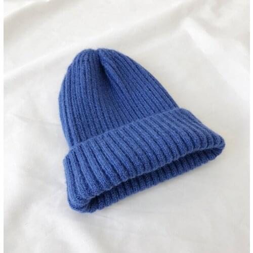 Knitted woolen hat female autumn and winter Korean version wild winter sweet cute tide Korean ins male cold hat 2021