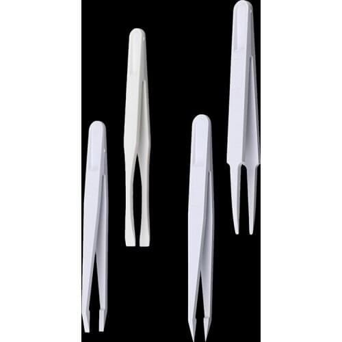 1pcs Electronics Industrial Antistatic Tweezers Anti-static Curved Straight Tip Carbon Fiber Tweezers Tool