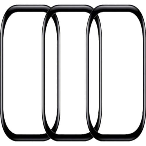 3 Pcs 3D PC Glass Protective Film For Fitbit Luxe Full Curved Cover Screen Protector Bubble-free For Fitbit Luxe Accessories