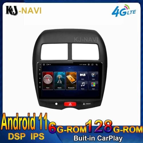 6+128GB Android 11 Car Player Radio For Mitsubishi ASX 2010 2011 - 2018 Years CARPLAY Stereo Multimedia GPS Navigation No DVD