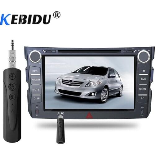 Kebidu Mini Protable Rechargable Bluetooth Receiver Wireless Music Audio Adapter 3.5mm with MIC for Car Speaker Headphones