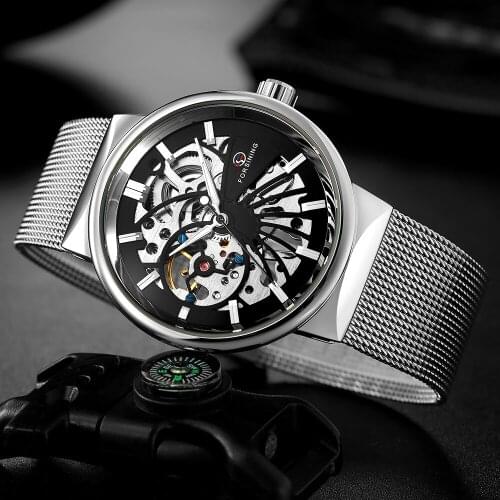FORSINING Men Watch Top Luxury Brand Mens Casual Waterproof Mechanical Watches Man Fashion Skeleton Wristwatch Relogio Masculino