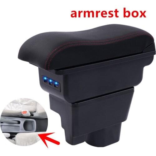 For Geely MK armrest box central Store content Storage box King kong armrest box with cup holder ashtray USB interface