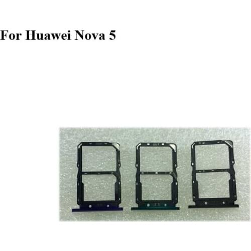For Huawei Nova 5 Tested Good Sim Card Holder Tray Card Slot For Huawei Nova5 Sim Card Holder