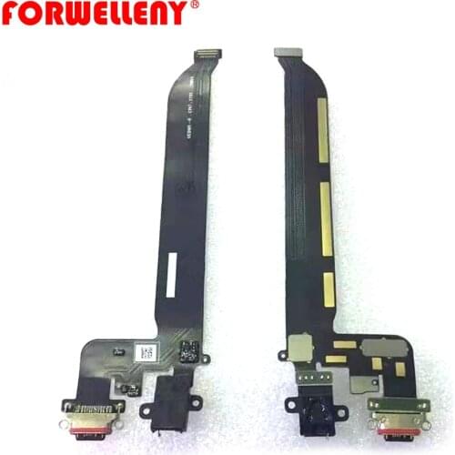 For oneplus 5 oneplus5 A5000 type c USB charging board repair parts with mic Earphone Jack flex cable replacement part