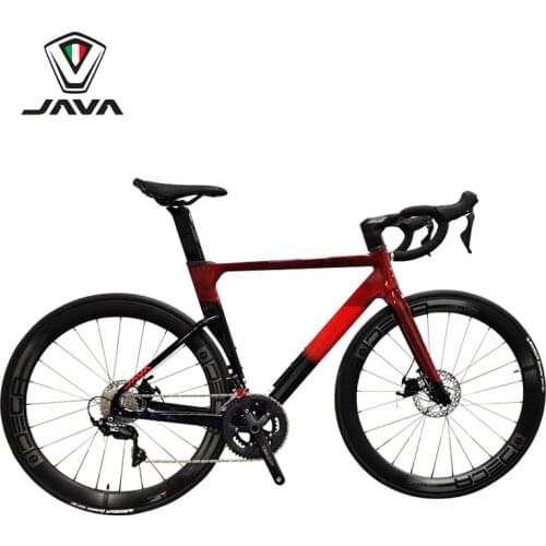Java FUOCO J.AIR Full Carbon Fiber Road Bicycle 22 Speed Competition Carbon Race Bike Wire Pull Hydraulic Disc Brake R7000 105