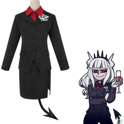 Game Cosolay costumes helltak uniform Lucifer costumes The CEO of Hell skirt / coat / shirt / tail Anime cosplay womens uniform