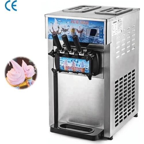 Commercial Soft Serve Ice Cream Machine Electric Desktop Ice Cream Makers Machine Vending 1200W