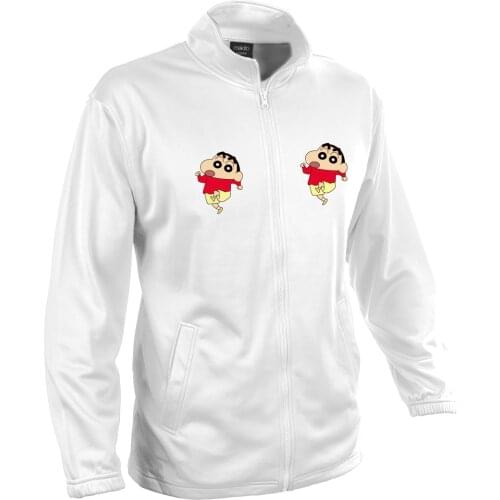 MERCHANDMANIA TECNICA jacket 2 drawings SHINCHAN childrens drawings man unisex Boy polyester tecnica Sport offer