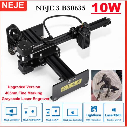 NEJE Master 2S 3500mW CNC Laser Engraving Machine 405nm DIY Fast Laser Printer for LOGO Image Carving with APP Control-Bluetooth
